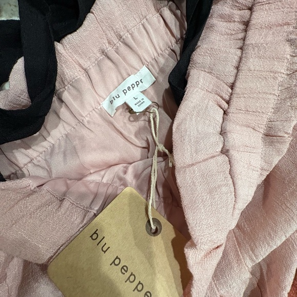 Blu Pepper Red and Black Tiered Maxi Dress - Picture 3 of 4